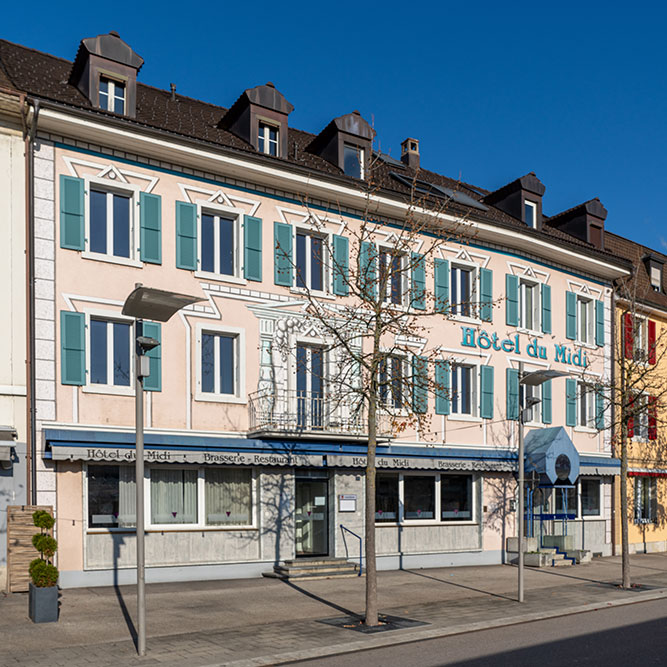 Place de la Gare à Delémont