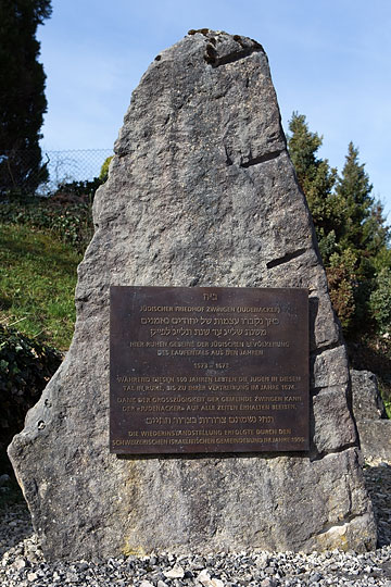 Gedenkstein Judenacker Zwingen