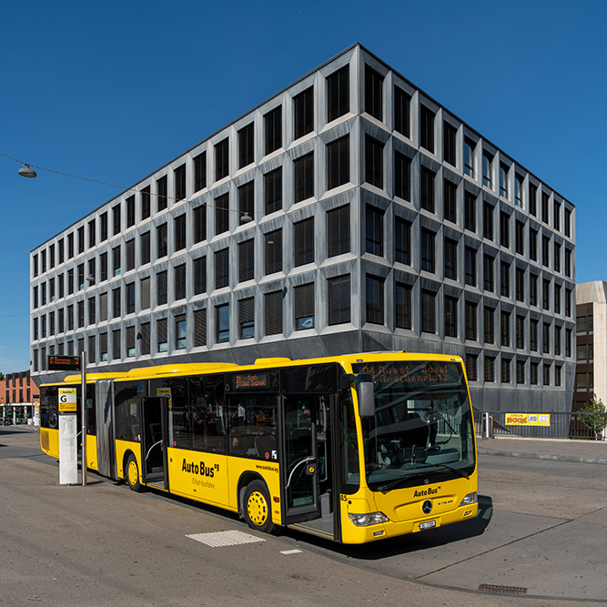 Bahnhofplatz in Liestal