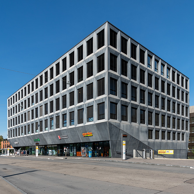 Bahnhofplatz in Liestal