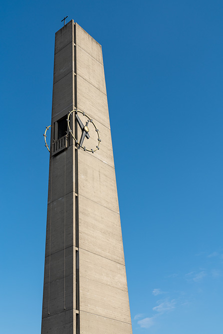 Kirchturm der kath. Kirche in Liestal