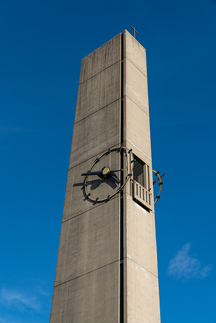 Kirchturm der kath. Kirche in Liestal