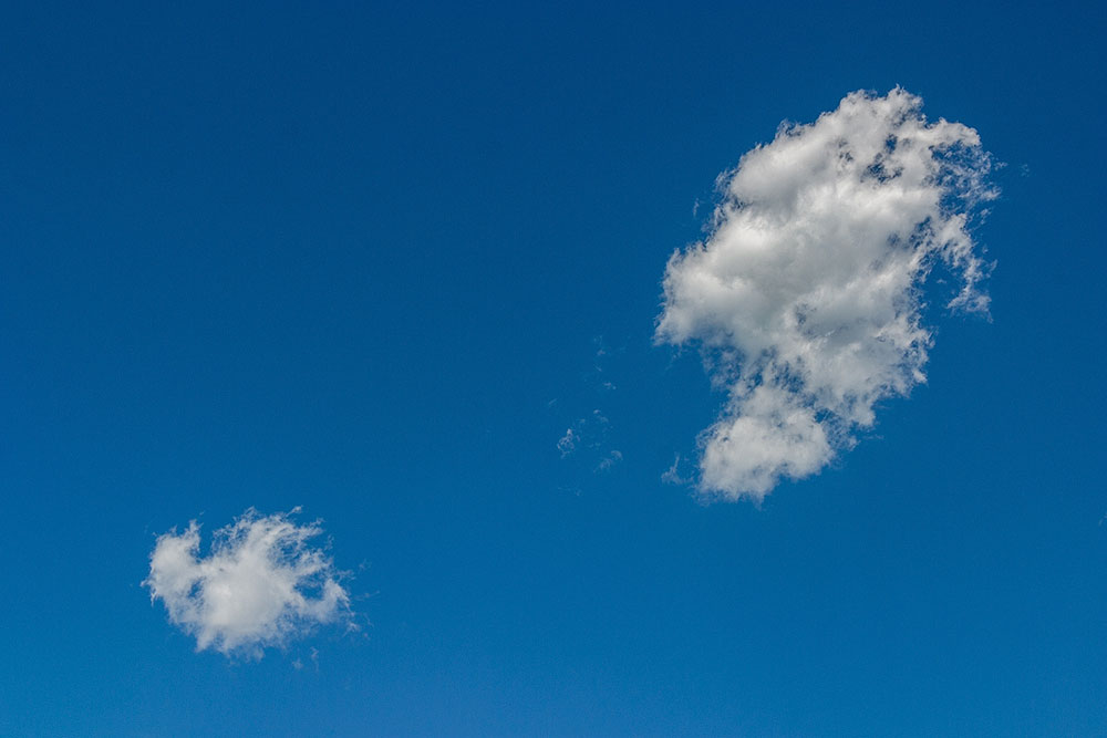 sommerliche Wolken