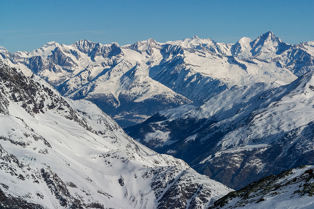 Ausblick von Saas-Fee