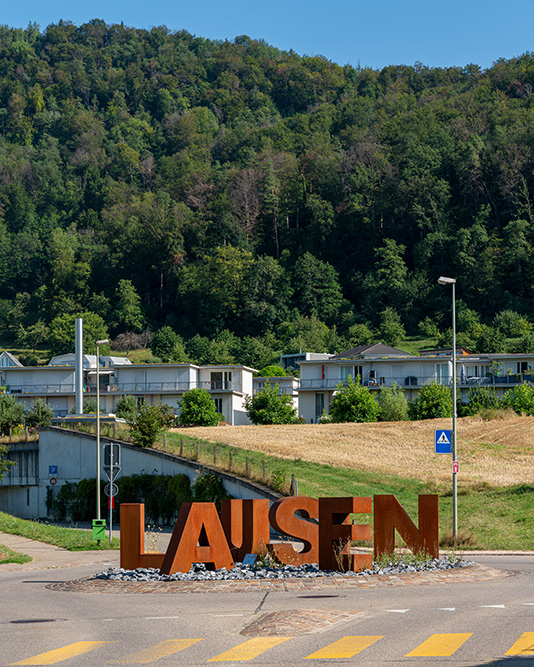 Verkehrskreisel in Lausen