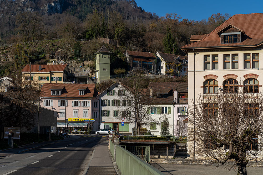 Bahnhofstrasse in Grellingen