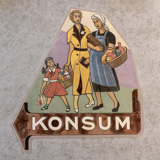 Wandbild Konsum