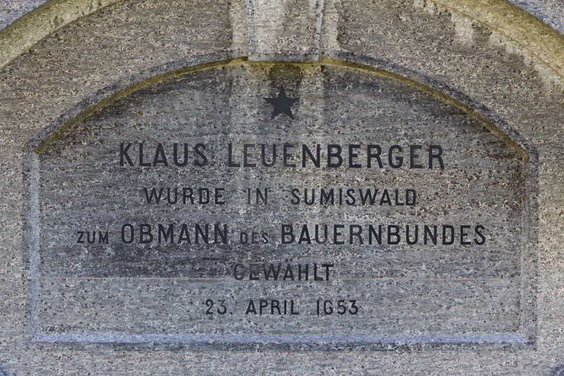 Gedenkstein Leuenberger in Sumiswald