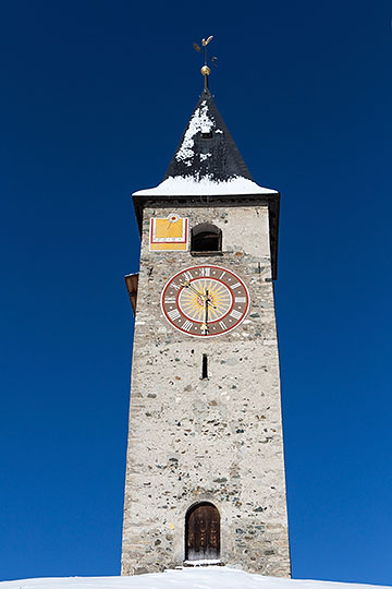 Kirchturm in Parpan