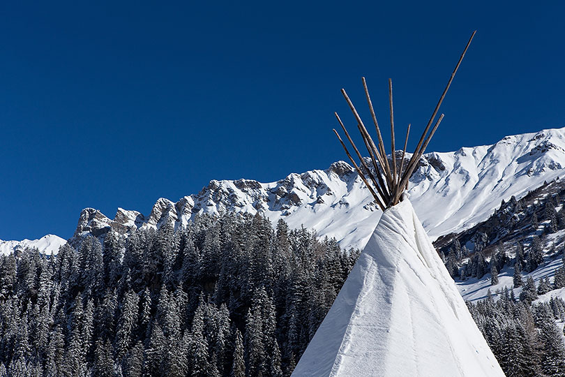 Tipi beim Pony-Lift Heimberg