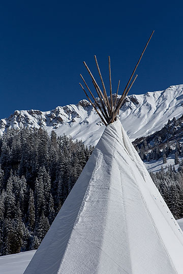 Tipi beim Pony-Lift Heimberg