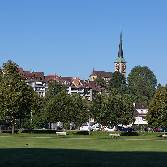 Oberstadt mit Reformierter Kirche