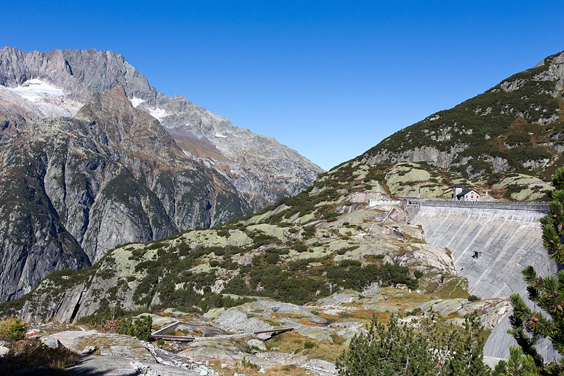 Staumauer des Gelmersees