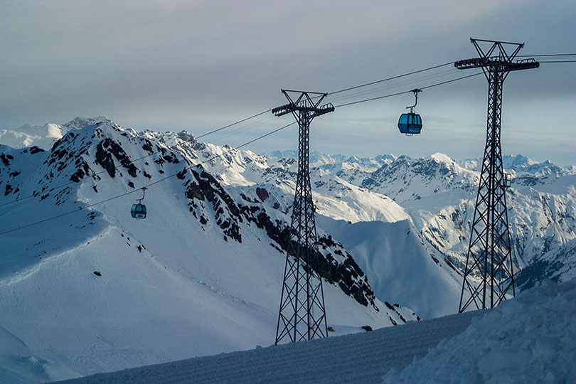 Aussicht vom Weissfluhjoch