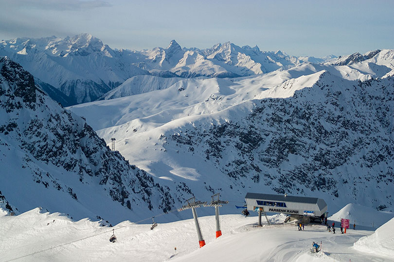 Aussicht vom Weissfluhjoch