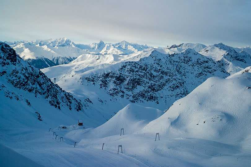 Skigebiet Weissfluhjoch
