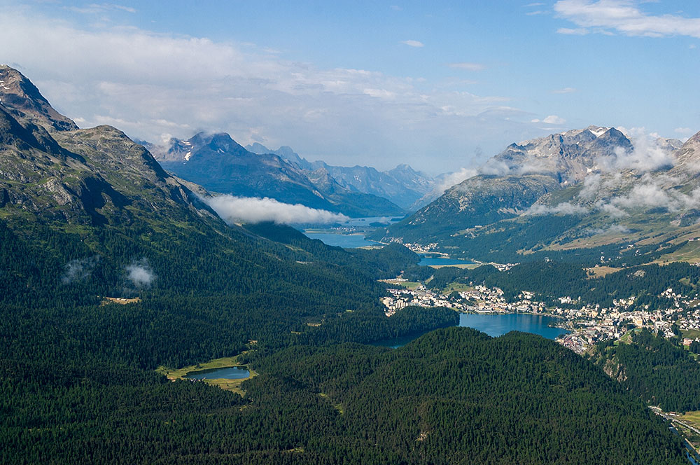 Oberengadiner Seen und St. Moritz