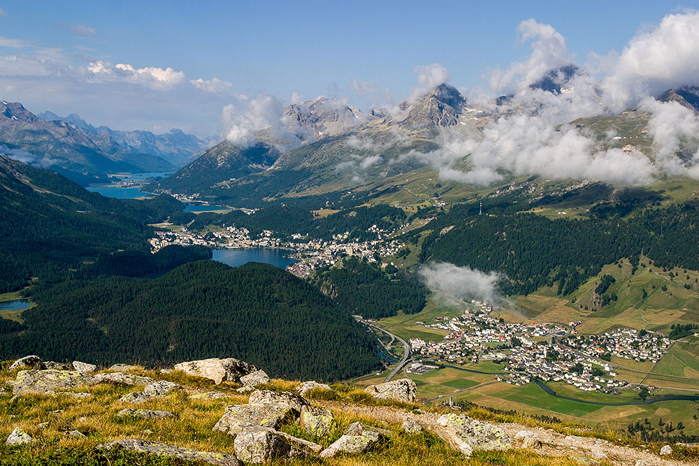 Oberengadiner Seen und St. Moritz