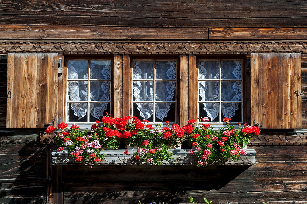 Fensterzeile in Vrin