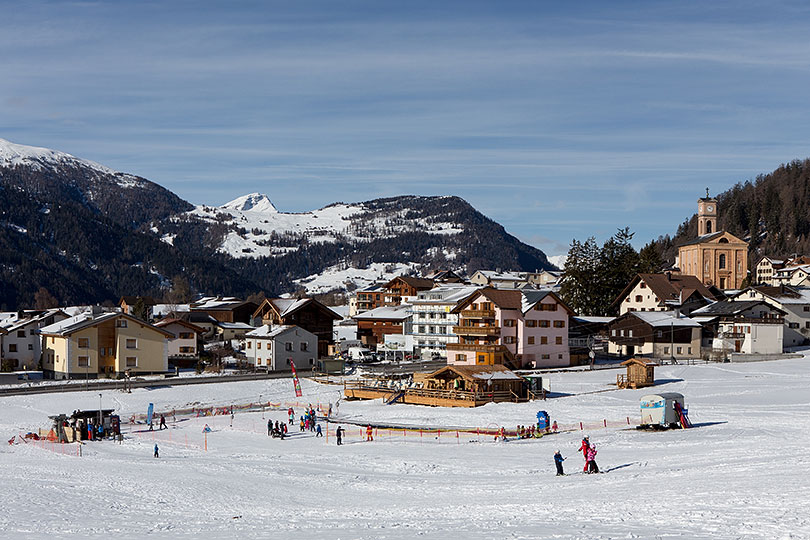 Skilift im Unterdorf von Lantsch