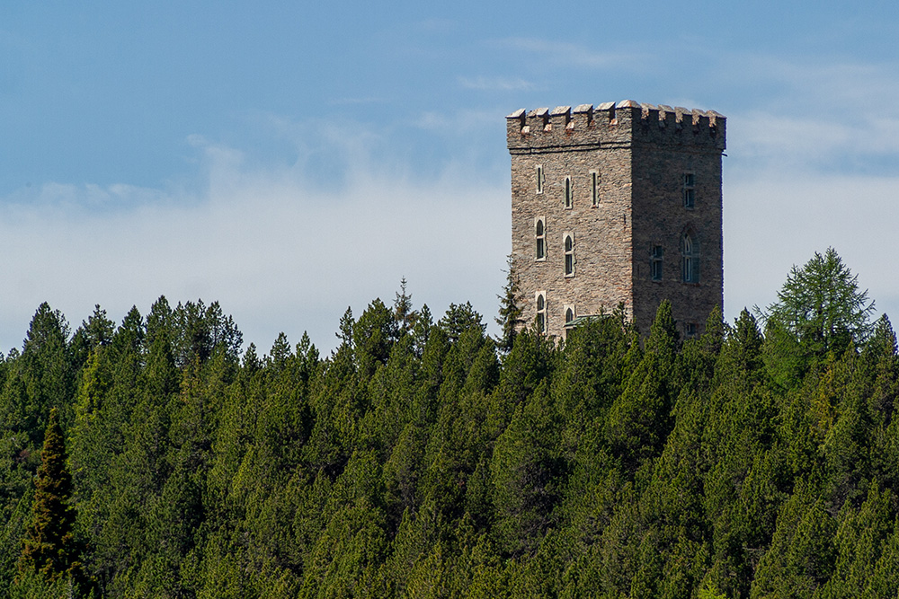 Turm Belvedere in Maloja