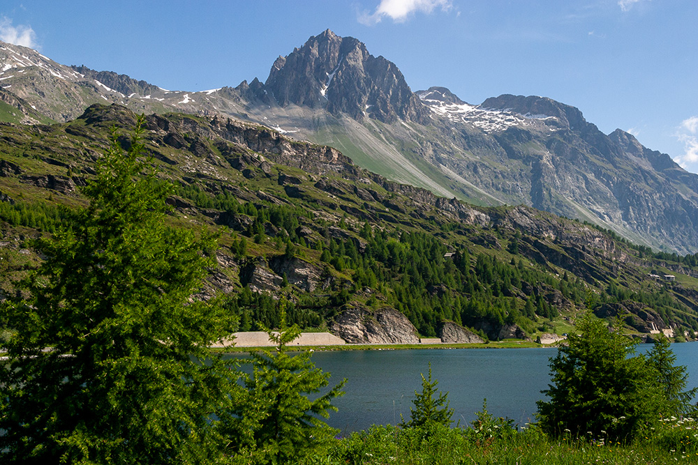 Silsersee und Piz Lagev