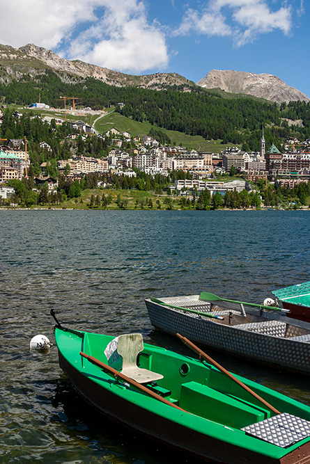 St. Moritz Dorf und St. Moritzersee