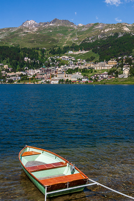 St. Moritz Dorf und St. Moritzersee