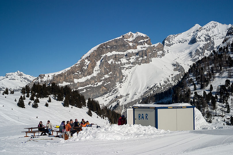 Bar beim Skilift