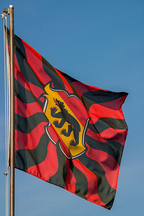 Fahne mit Berner Wappen