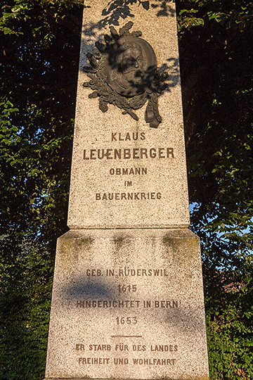 Denkmal für den Bauernführer Niklaus Leuenberger