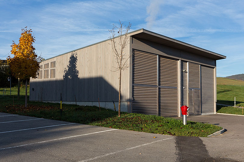 Bâtiment derrière l'école secondaire