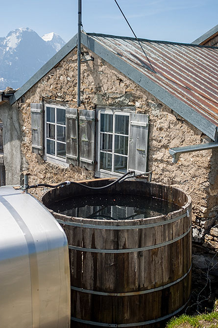 Wassertanks auf dem Faulhorn