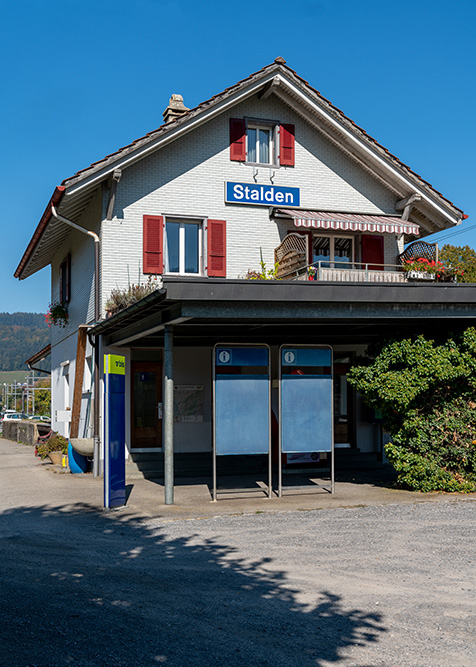 Bahnhof der BLS in Stalden