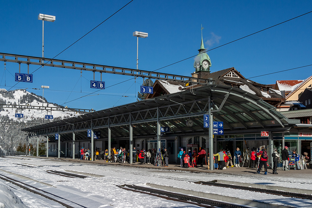 Bahnhof in Wengen