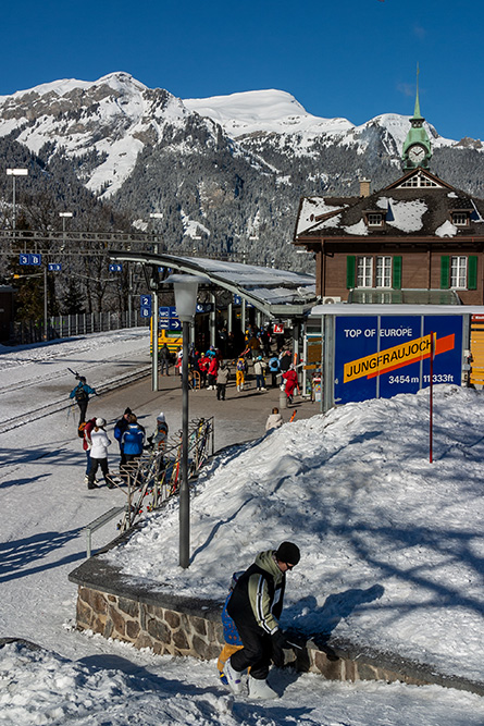 Bahnhof in Wengen