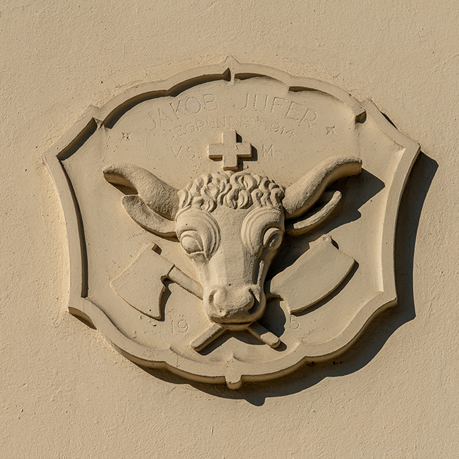Steinrelief Stierkopf