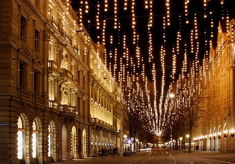 Bahnhofstrasse Zürich im Advent