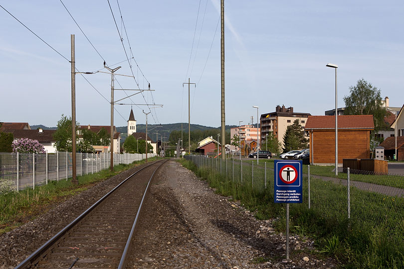 Voie ferrée à Bassecourt