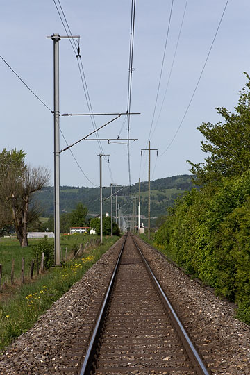 Voie ferrée à Bassecourt