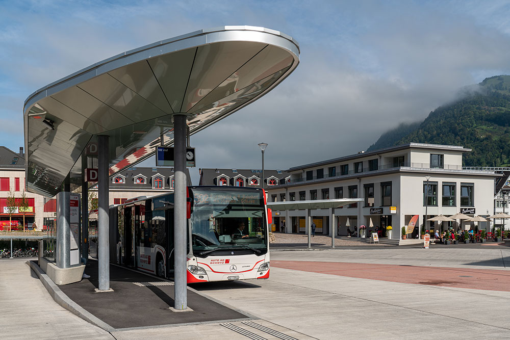 Busbahnhof in Goldau