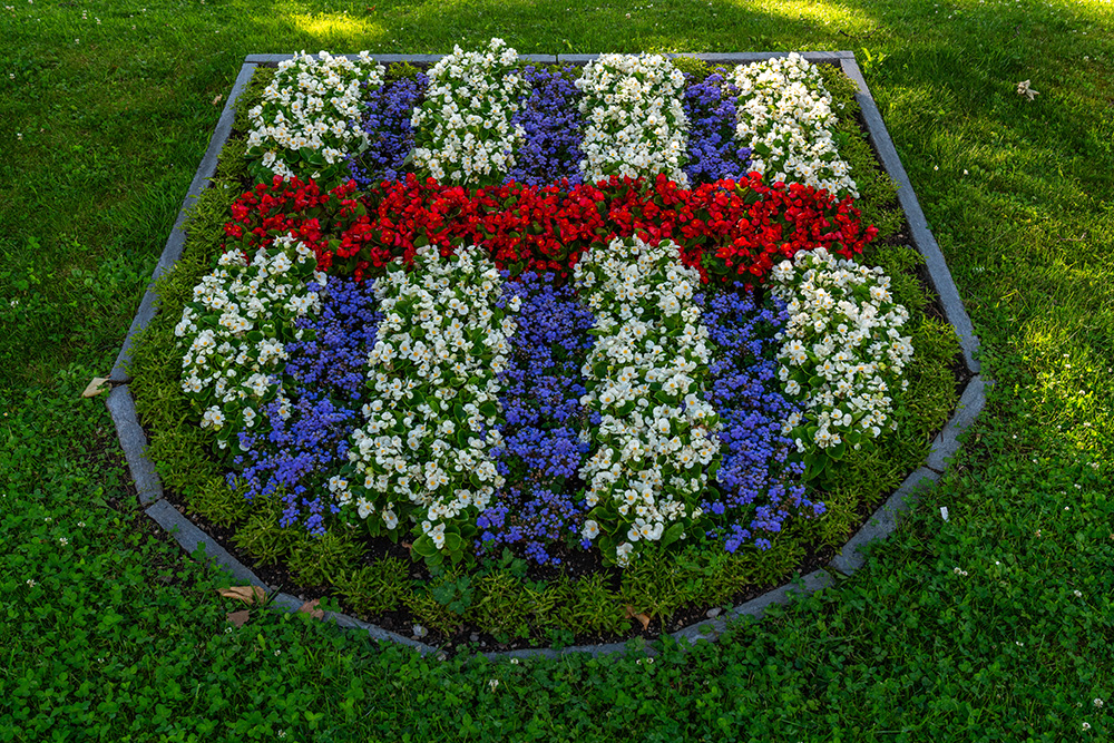 Regensdorf Wappen aus Blumen